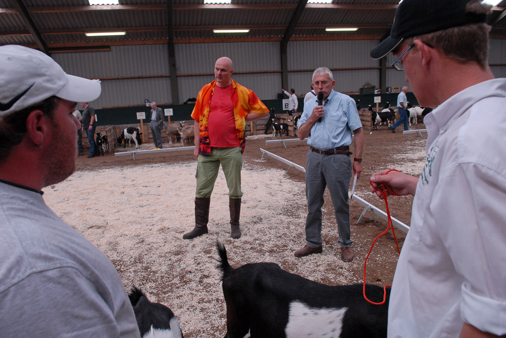 Geitenkeuring in Manege De Delft, van Geitenfokvereniging Assendelft e.o.