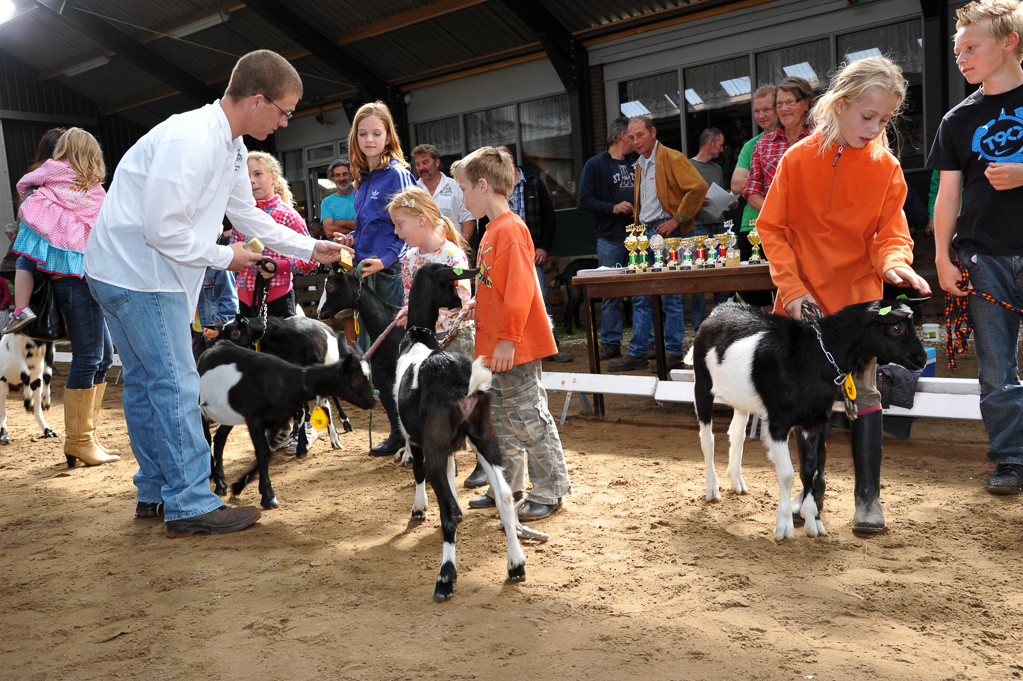 Geitenkeuring van Geitenfokvereniging Assendelft eo in Manege De Delft
